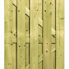 Toogdeur 180x100 vertikaal met slotgat