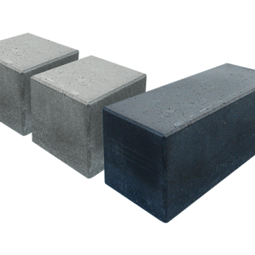 Zitelement/stapelblok 40x40x40 cm grijs of zwart