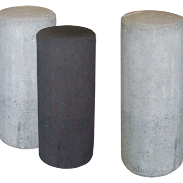 Sierpaal Rond 30X80 cm Zwart