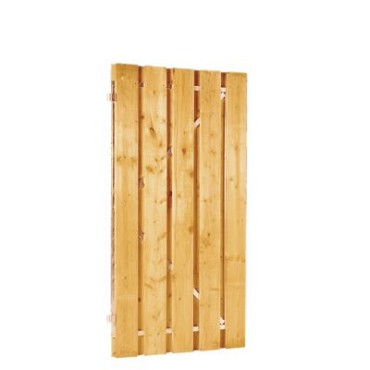 Grenen geschaafde plankendeur op verstelbaar stalen frame 100x180 cm, recht, groen geïmpregneerd