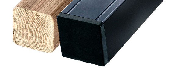 Aluminium schuttingpaal 7x7 cm antraciet