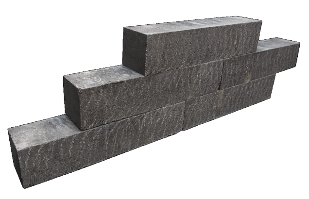 Blockstone Small 12x12x60 cm Black