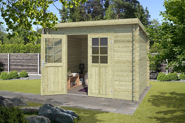 Blokhut Nadia 275x175 Olijfgroen Geïmpregneerd