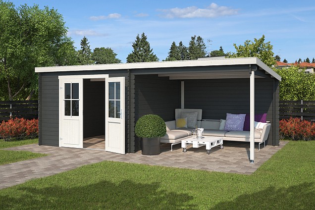 Blokhut Orlando 581x292 Carbon Grey-Wit