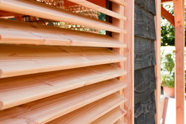 Shutterscherm douglas, 89x224 cm, onbehandeld