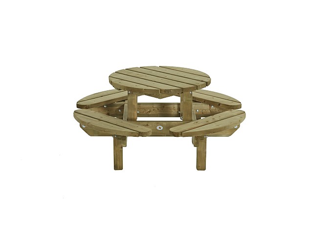 Kinderpicknicktafel rond, 130cm