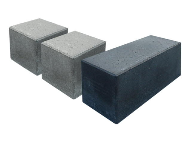 Zitelement/stapelblok 50x50x50 cm grijs of zwart