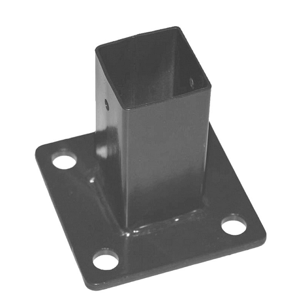 Bodemplaat vierkant antraciet 10x10cm