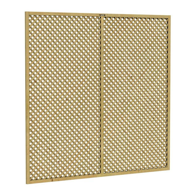 Trellis scherm Jasmijn 180 Excellent, 180x180 cm, groen geïmpregneerd