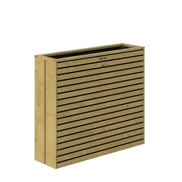 Terrasbloembak Elan Excellent, 93x30x103 cm, groen geïmpregneerd