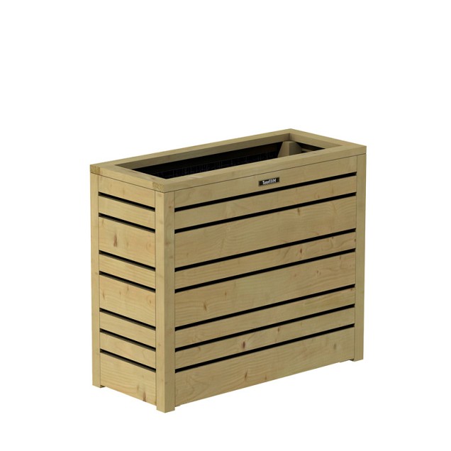 Bloembak Flux60 Excellent, 70x30x60 cm, groen geïmpregneerd