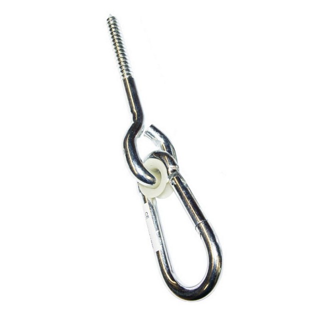 Schommelhaak met schroefdraad 220 mm verzinkt