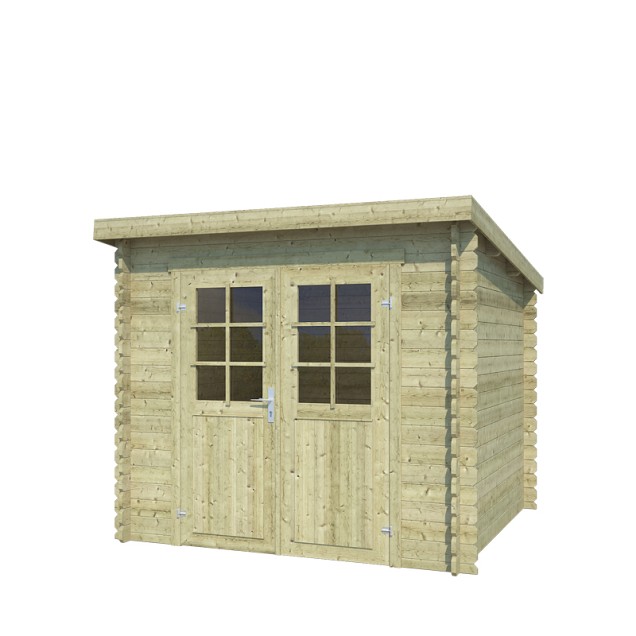 Blokhut Indi 230x175 Olijfgroen Geïmpregneerd