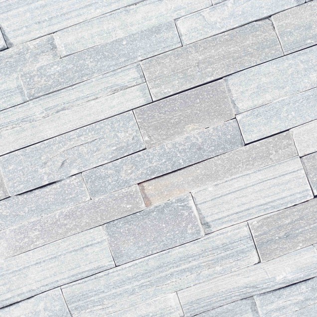 Stone Panel Snow White Marble 60x15x1,5-2,5 cm