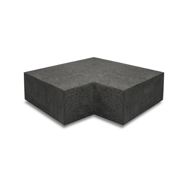 Oudhollandsche hoekstuk traptrede 90° buiten 37x15 Carbon