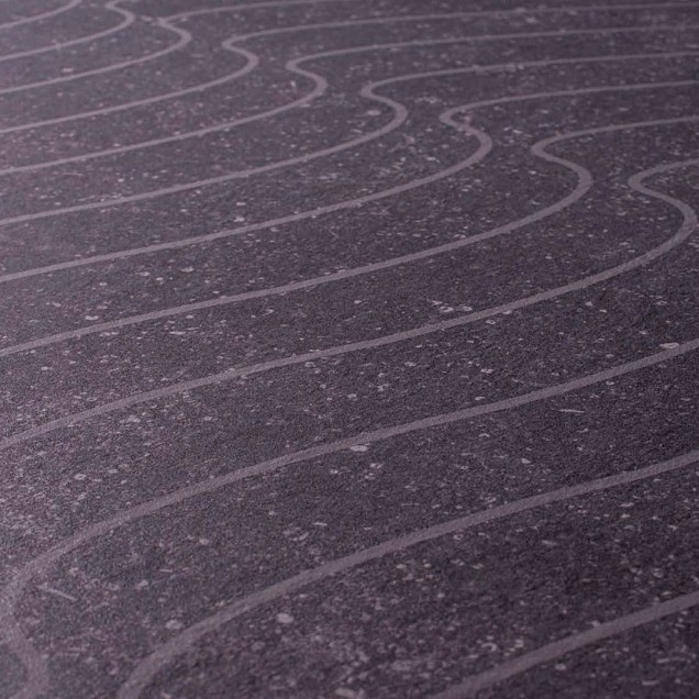 Keramische tegel TD Decor ø60 cm x 2 cm - Model C - Wave