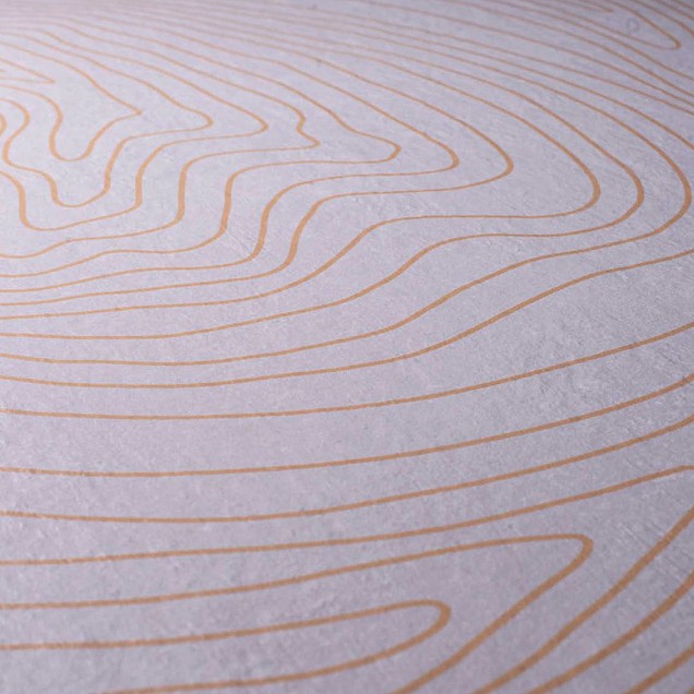 Keramische tegel TD Decor ø120 cm x 2 cm - Model A - Dunes