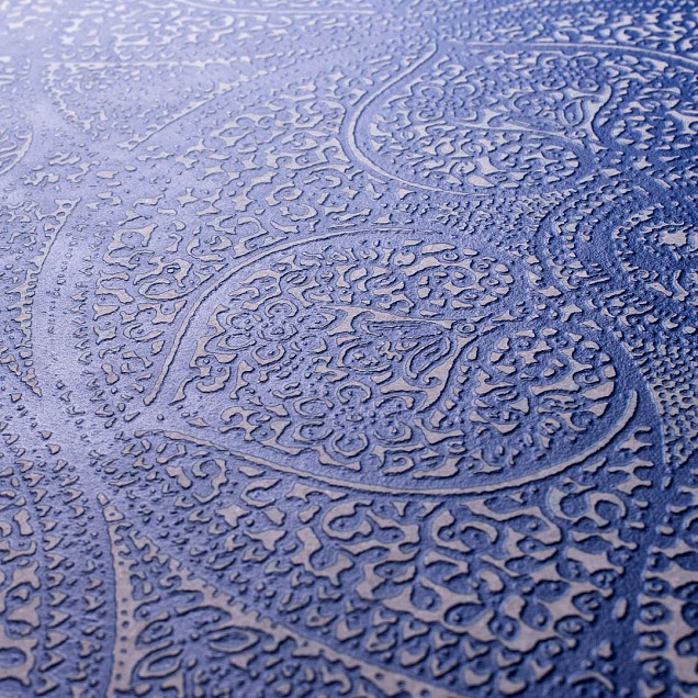 Keramische tegel TD Decor ø60 cm x 2 cm - Model A - Doily Blu Notte