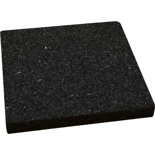 Rubber tegel 10x10x1 cm t.b.v. terrasmontagesysteem, 10 stuks