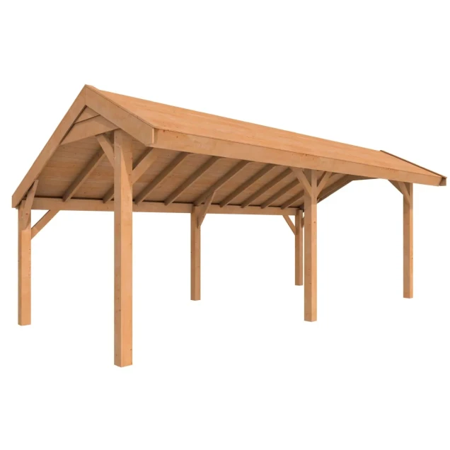 Douglasvision kapschuur Comfort 600x250 cm, onbehandeld