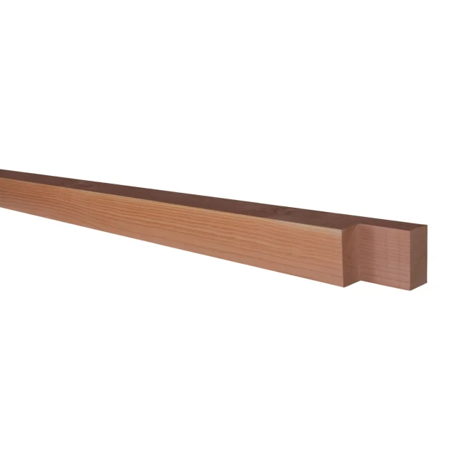Douglas geschaafde tussenstaander met inkeping t.b.v. zelfbouw 14x14x240 cm, onbehandeld