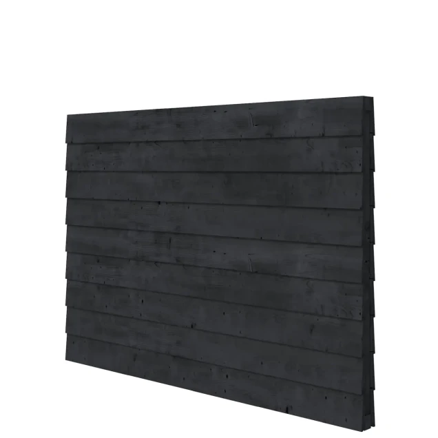 Douglas wandpakket t.b.v. dubbelzijdige wand kapschuur Comfort 229x162 cm, zwart geïmpregneerd