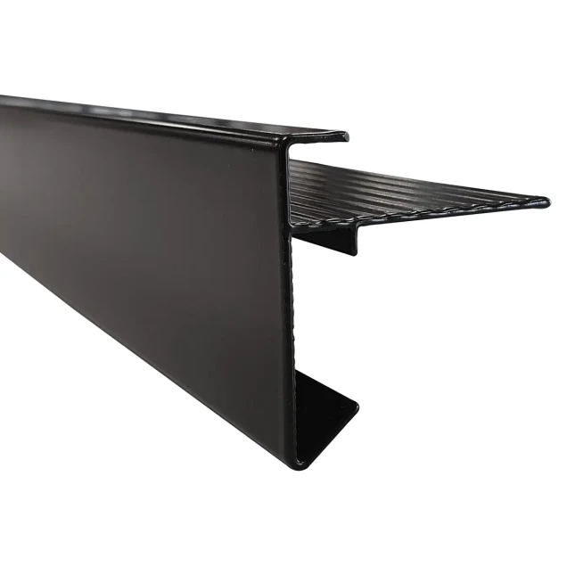 Aluminium buitenhoek daktrim 45x45 mm - 40 cm, zwart RAL 9005
