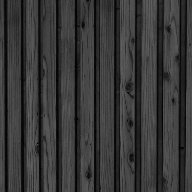 Woodvision Triple profiel vuren enkelzijdige wand B. 228.5x224 cm zwart geïmpregneerd