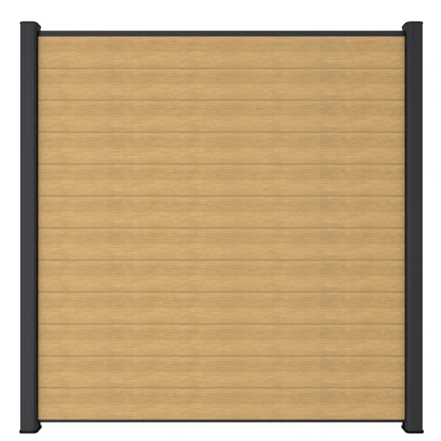 Newtechwood co-extrusie composiet scherm, 181x180 cm, red cedar.