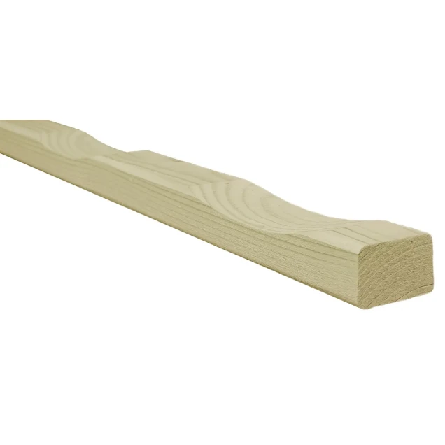 Vuren ventilatielat t.b.v. wandbekleding, 2,1x4,5x250 cm, groen geïmpregneerd.