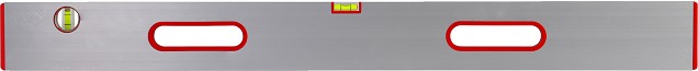 Reilat in aluminium met waterpas en handgreep 200 cm