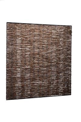 Wilgentenenscherm fijn, met ijzeren frame, 90x180 cm