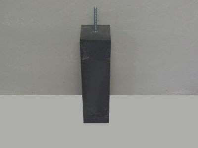 Betonpoer 12x12x58 cm antra, zonder facet, cpl.
