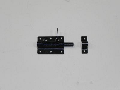 Hangslotgrendel 100 mm zwart gepoedercoat