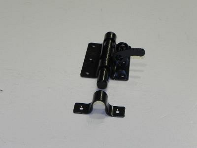 Hangslotgrendel 100 mm zwart gepoedercoat