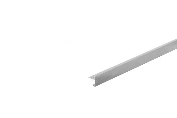 Aluminium daktrimset recht t.b.v. plat dak, maximale dakmaat 605x450 cm