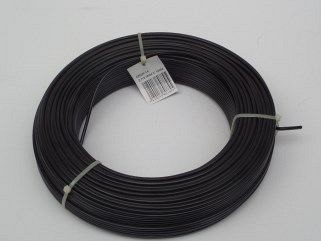 Spandraad zwart 2.5/3.8 mm/rol 100 mtr.