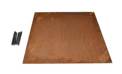 Stapsteen vierkant Corten 500x500x2 mm