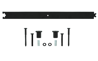 Verlengrail 90 cm tbv schuifdeur-zwart