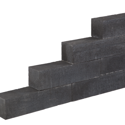 Garden Wall Black 15x15x60