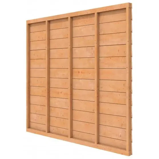 Douglas wandpakket t.b.v. enkelzijdige wand Comfort/DHZ 246.5x224 cm, onbehandeld