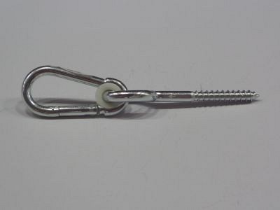 Schommelhaak met schroefdraad 220 mm verzinkt