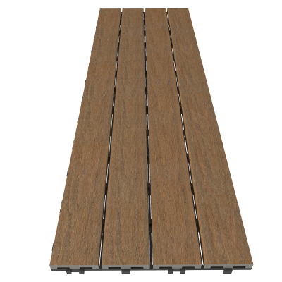 NewTechWood HKC kliktegel, 30 x 90 cm, Teak