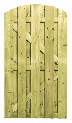 Toogdeur 180x100 vertikaal met slotgat