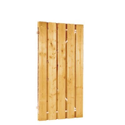 Grenen geschaafde plankendeur op verstelbaar stalen frame 100x180 cm, recht, groen geïmpregneerd